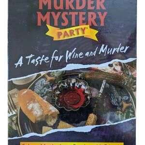Murder Mystery Party - A Taste for Wine and Murder ~ Adult Dinner Party Game NEW